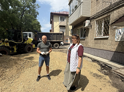 Дворы Уссурийска становятся комфортнее